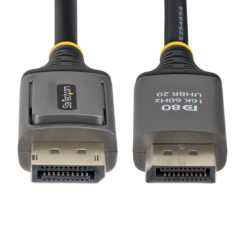 StarTech.com 50cDisplayPort 2.1 Kabel, VESA Gecertificeerde DP80 DisplayPort Kabel, Ongecomprimeerde 10K/8K 60Hz, 16K 60Hz/8K 240Hz met DSC 1.2a, DP 2.1 Kabel - Afbeelding 6