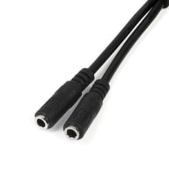 StarTech.com Headset Adapter voor Headsets met aparte Koptelefoon-/Microfoonstekkers - 3,5 mm 1x 4-polig naar 1x 3-polig en 1x 2-polig 3,5 mm - M/F - Afbeelding 2