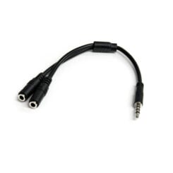 StarTech.com Headset Adapter voor Headsets met aparte Koptelefoon-/Microfoonstekkers - 3,5 mm 1x 4-polig naar 1x 3-polig en 1x 2-polig 3,5 mm - M/F - Afbeelding 3