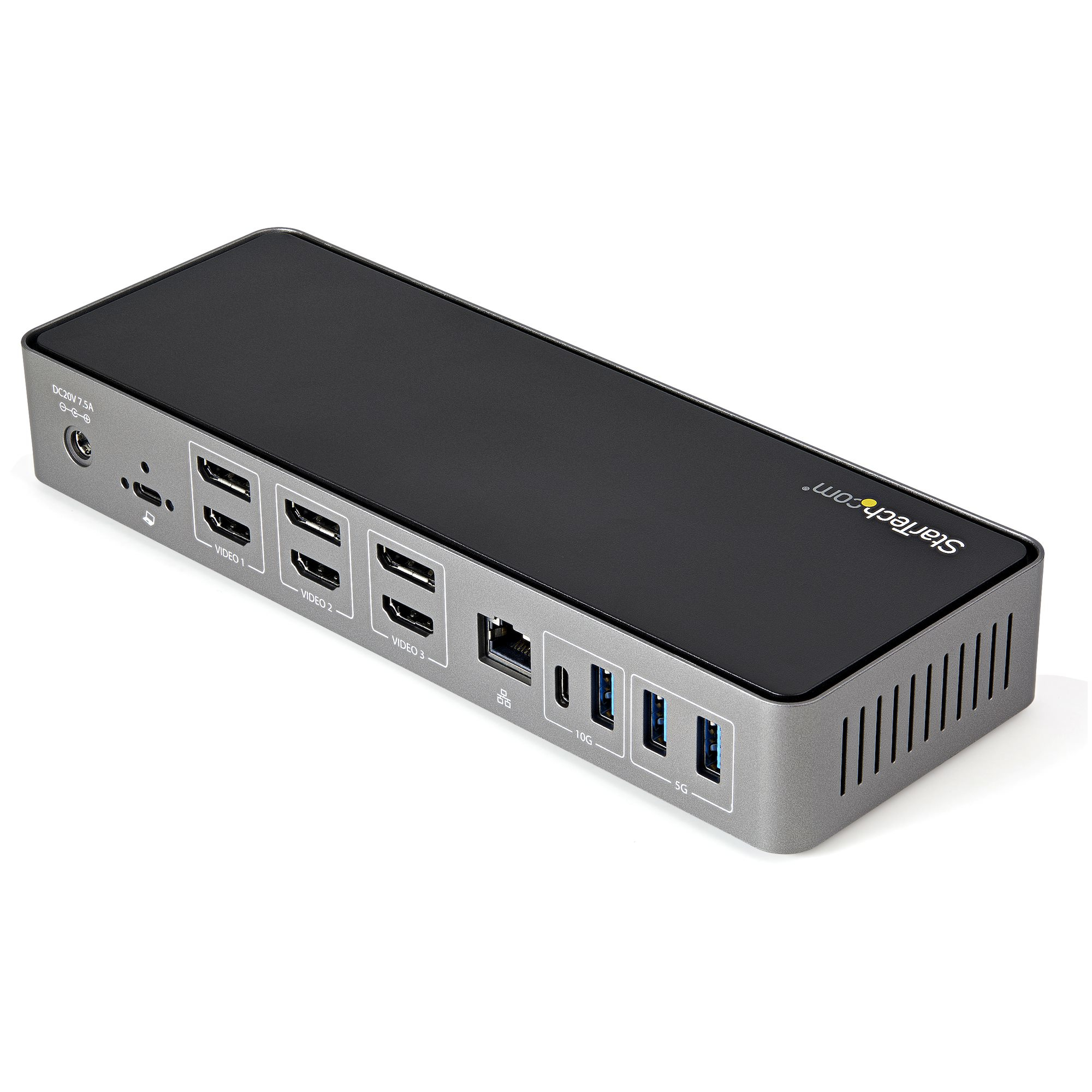 StarTech.com USB-C & USB-A Dock - Hybride Universeel Triple Monitor Laptop Docking Station DisplayPort & HDMI 4K 60Hz - 85W Power Delivery, 6x USB Hub, GbE, Audio - USB 3.1 Gen 2 10Gbps - Afbeelding 4