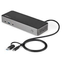 StarTech.com USB-C & USB-A Dock - Hybride Universeel Triple Monitor Laptop Docking Station DisplayPort & HDMI 4K 60Hz - 85W Power Delivery, 6x USB Hub, GbE, Audio - USB 3.1 Gen 2 10Gbps - Afbeelding 5