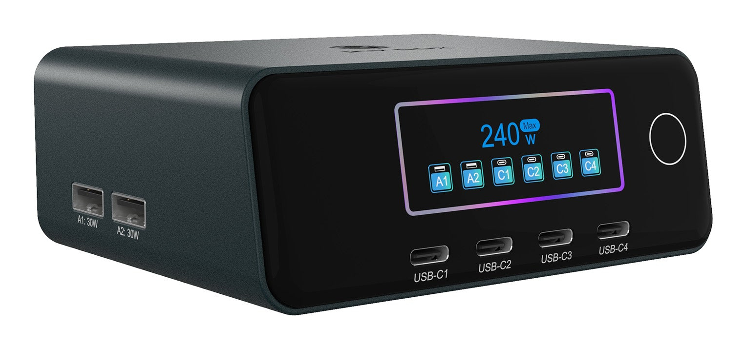 ICY BOX IB-PS2401 Universeel Zwart AC Snel opladen Binnen