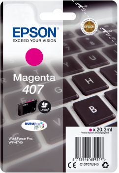 Epson 407L Toetsenbord DURABrite Ultra afzonderlijke magenta inkt - Afbeelding 2