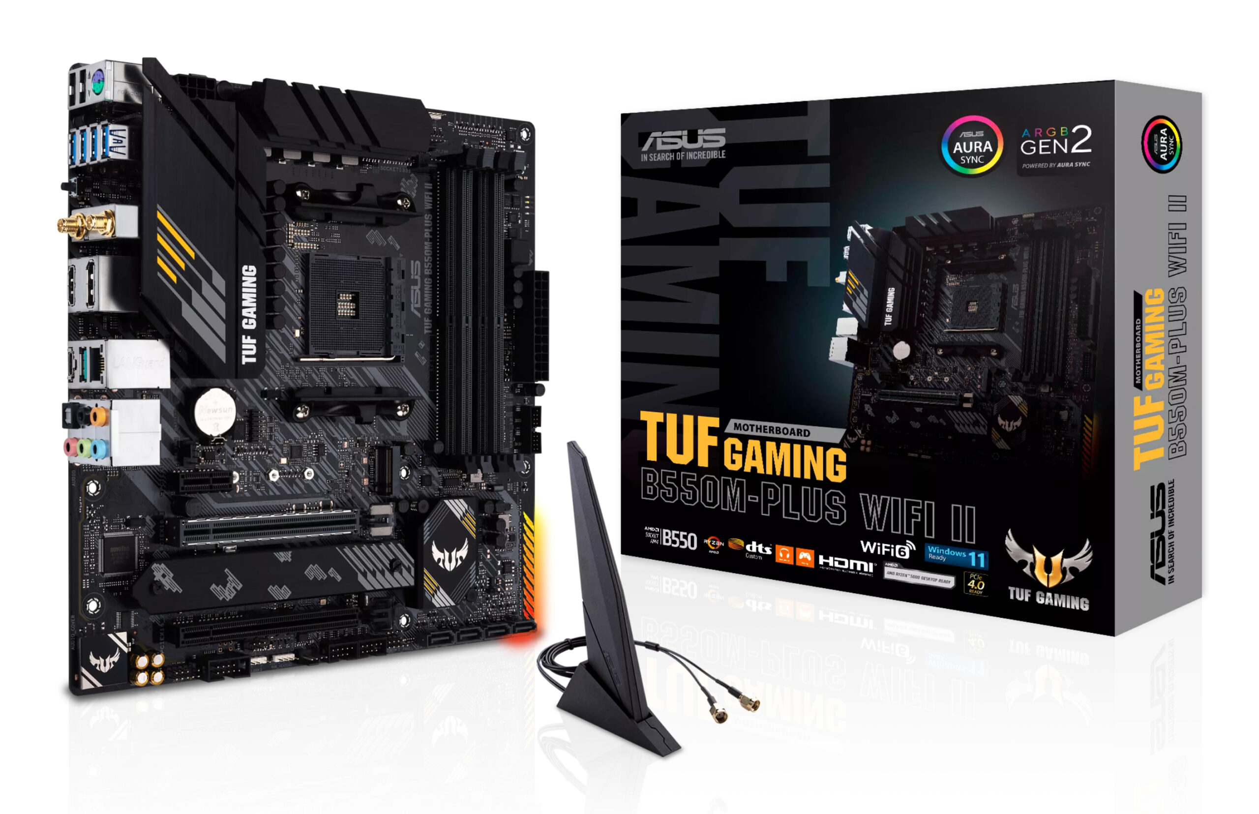ASUS TUF GAMING B550M-PLUS WIFI II AMD B550 Socket AM4 micro ATX - Afbeelding 2