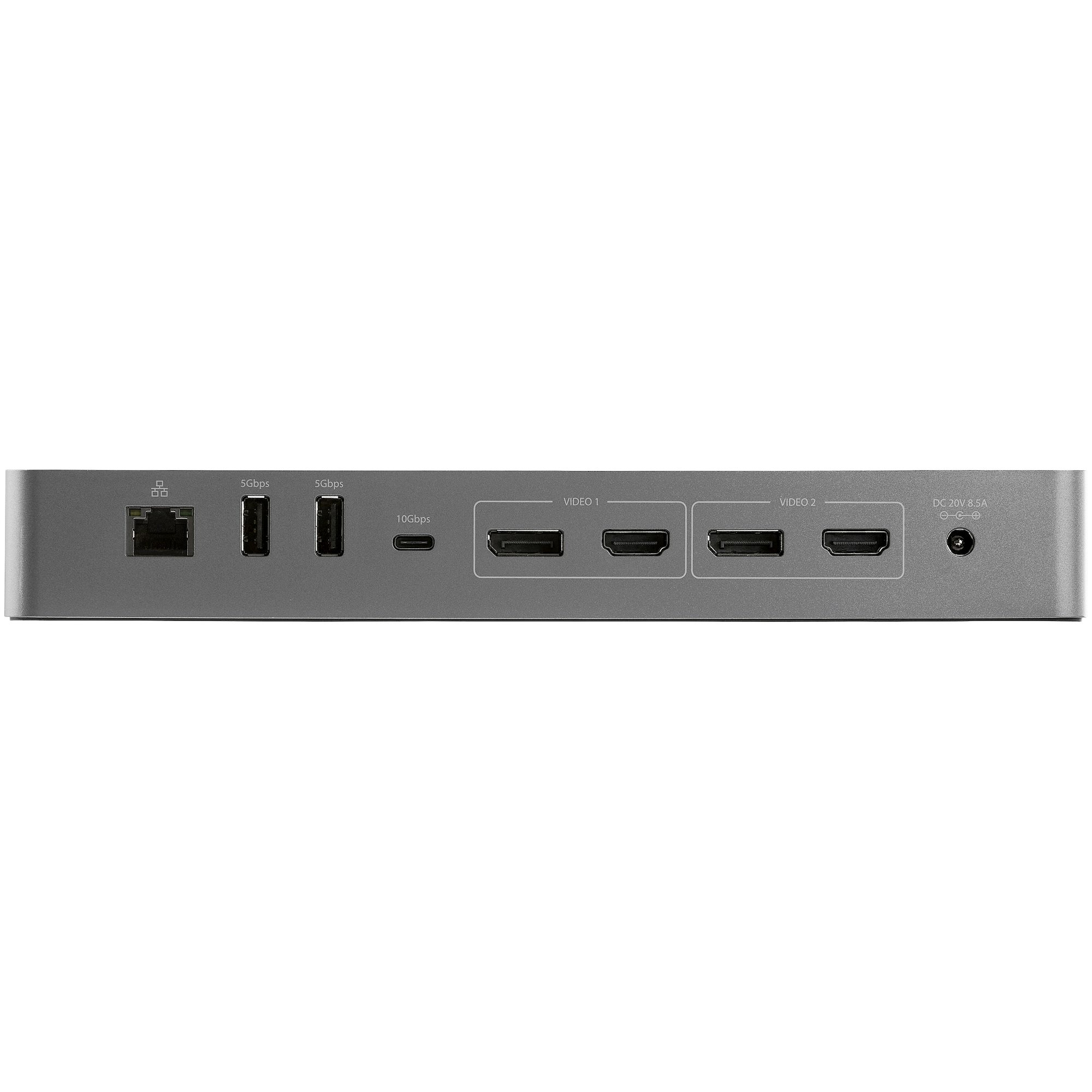 StarTech.com Thunderbolt 3 Dock met USB-C Host Compatibiliteit - Dual 4K 60Hz DisplayPort 1.4 en Dual HDMI 2.0 - Single 8K - TB3/USB-C Laptop Docking Station - 96W PD, 5xUSB - 10Gbps - Afbeelding 5