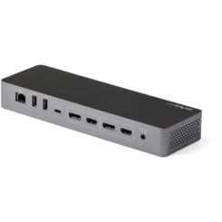 StarTech.com Thunderbolt 3 Dock met USB-C Host Compatibiliteit - Dual 4K 60Hz DisplayPort 1.4 en Dual HDMI 2.0 - Single 8K - TB3/USB-C Laptop Docking Station - 96W PD, 5xUSB - 10Gbps - Afbeelding 3