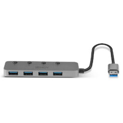Lindy 43309 interface hub USB 3.2 Gen 1 (3.1 Gen 1) Type-A 5 Mbit/s Grijs - Afbeelding 4