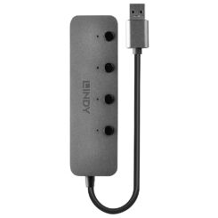 Lindy 43309 interface hub USB 3.2 Gen 1 (3.1 Gen 1) Type-A 5 Mbit/s Grijs - Afbeelding 6