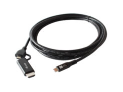 Equip 128437 video kabel adapter 3 m USB Type-C HDMI + USB Type-C Zwart - Afbeelding 4