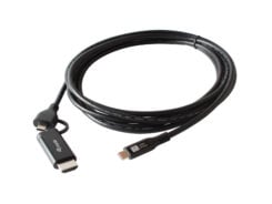 Equip 128435 video kabel adapter 1 m USB Type-C HDMI + USB Type-C Zwart - Afbeelding 4