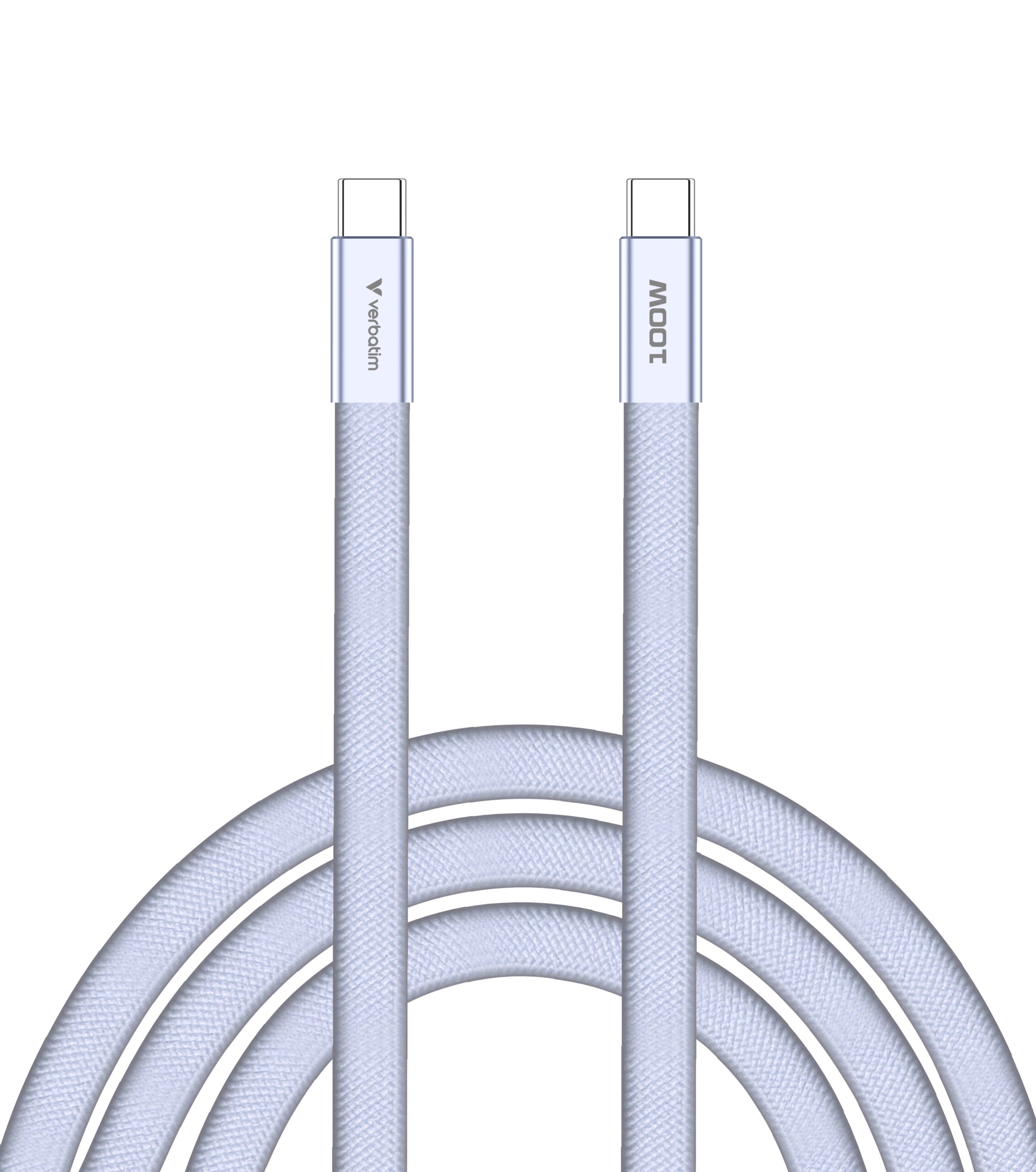 Verbatim Sync & Charge USB-C to USB-C 100W 120cm paars - Afbeelding 3