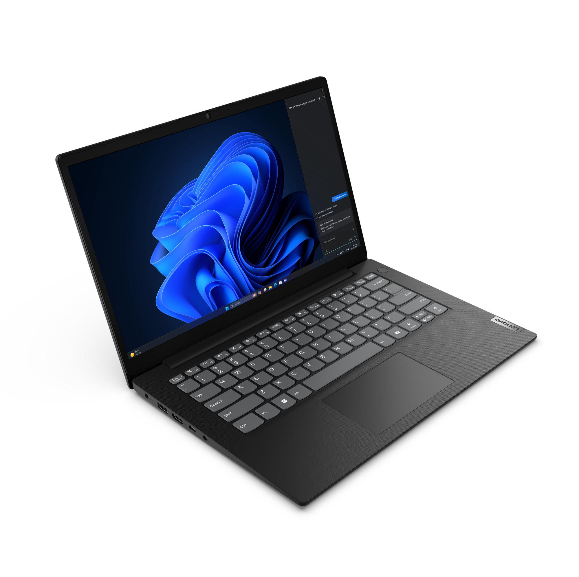 Lenovo V14 G5 IRL Intel Core 5 220U Laptop 35,6 cm (14") Full HD 16 GB DDR5-SDRAM 512 GB SSD Wi-Fi 6 (802.11ax) Windows 11 Pro Engels Zwart - Afbeelding 3