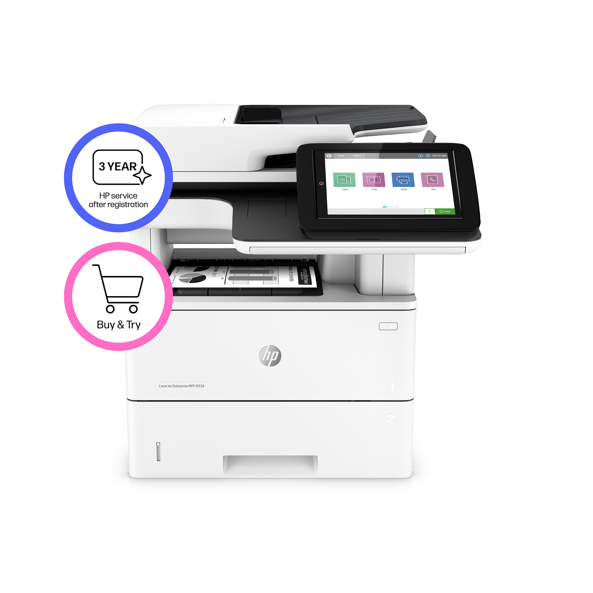 HP LaserJet Enterprise MFP M528dn - Afbeelding 3