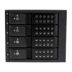 StarTech.com 4-bay Aluminium Trayless Hot Swap Mobile Rack Backplane voor 3,5 inch SAS II/SATA III - 6 Gbps HDD - Afbeelding 3