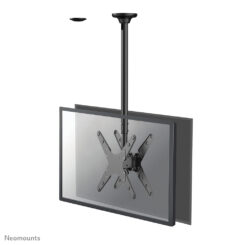 Neomounts FPMA-C340DBLACK Dual monitor/TV-beugel plafond 32-75" - h 106-156 cm - Afbeelding 2