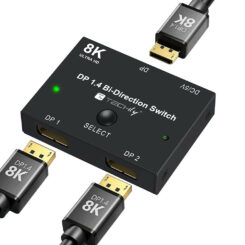 Techly IDATA-DP-2DP-8KT video switch DisplayPort - Afbeelding 2
