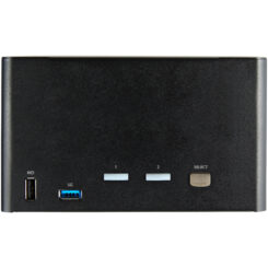 StarTech.com 2 Port Quad Monitor DisplayPort KVM Switch - 4K 60Hz UHD HDR - Desktop 4K DP 1.2 KVM met 2 Port USB 3.0 Hub (5Gbps) & 4x USB 2.0 HID Ports, Audio - Hotkey Switching - TAA - Afbeelding 4