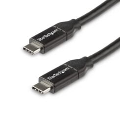 StarTech.com 50cm USB-C Laadkabel, Fast Charge & Sync Type C Kabel, 100W (5A) PD, USB 2.0, USB-IF Gecertificeerd - Zwarte USB Oplaadkabel - Afbeelding 2