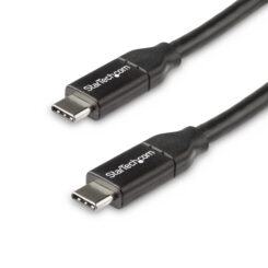 StarTech.com 50cm USB-C Laadkabel, Fast Charge & Sync Type C Kabel, 100W (5A) PD, USB 2.0, USB-IF Gecertificeerd - Zwarte USB Oplaadkabel