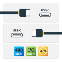 StarTech.com 2m USB-C Laadkabel, Fast Charge & Sync Type C Kabel, 100W (5A) PD, USB 2.0, USB-IF Gecertificeerd - Witte USB Oplaadkabel