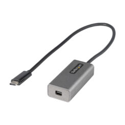 StarTech.com USB C naar Mini DisplayPort Adapter - 4K 60Hz USB-C naar mDP Adapter Dongle - USB Type-C naar Mini DP Monitor - Video Converter - Werkt met Thunderbolt 3 - 30cm lange aangesloten hostkabel - Verbeterde versie van CDP2MDP