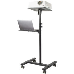 StarTech.com Beamertafel - Stevige Verrijdbare Laptop en Projectietafel (2x 10kg/schap) - Presentatiewagen/Computer Trolley/AV Projector Stand - In Hoogte Verstelbaar / Zwenkwielen met Rem - Afbeelding 3