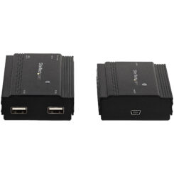 StarTech.com 4-Port USB 2.0 Extender Hub over Single CAT5e/CAT6 Ethernet Kabel (RJ45) - 100m - USB Extender Hub Adapter Kit - Metalen Behuizing - Extern Gevoed - 480 Mbps - Afbeelding 6