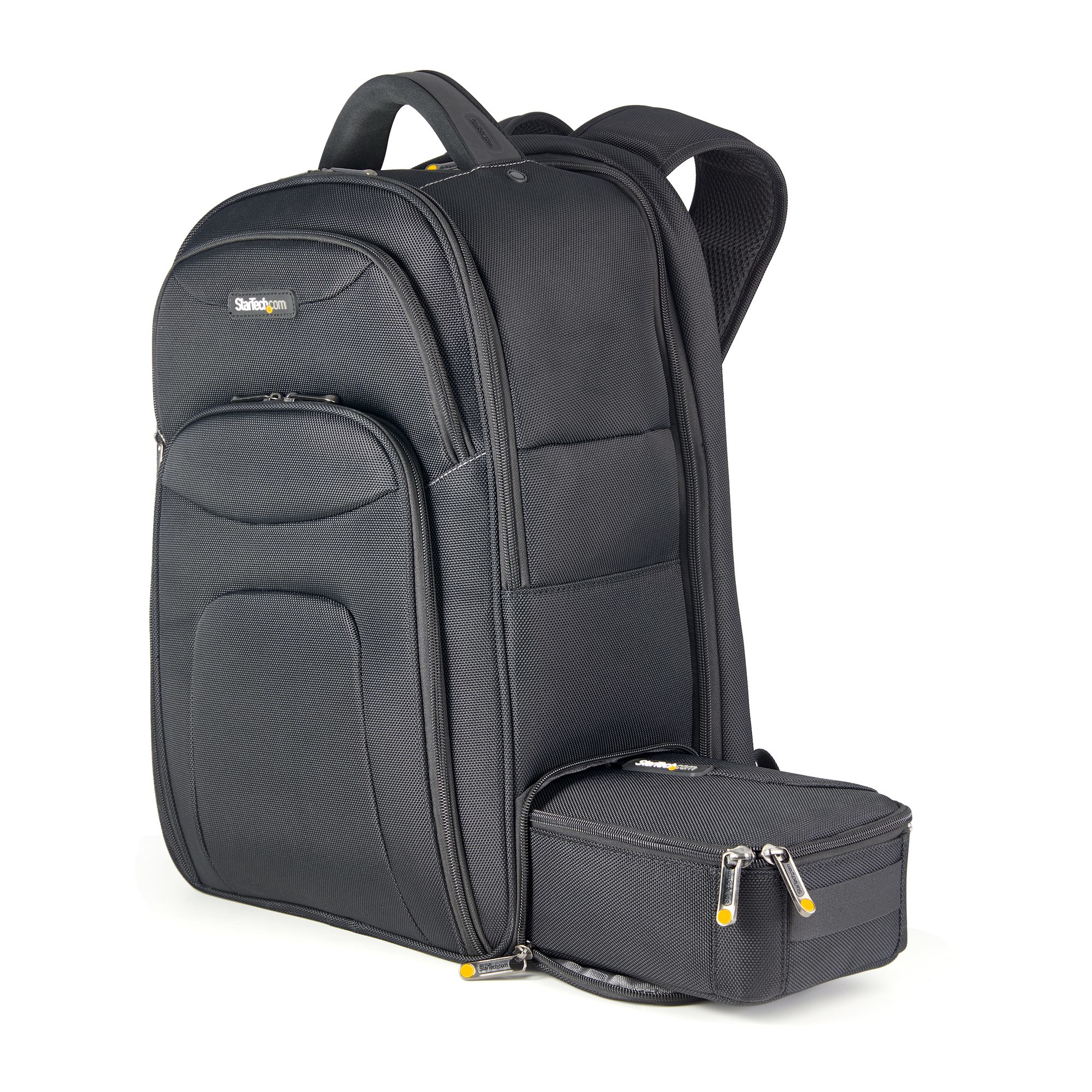 StarTech.com 17.3" Laptop Rugzak met Verwijderbare Opbergtas voor Accessoires, Professionele IT Tech Backpack, Werk/Reizen/Pendelen, Ergonomische Computer Tas, Duurzaam Ballistisch Nylon, Notebook/Tablet Vakken - Afbeelding 2