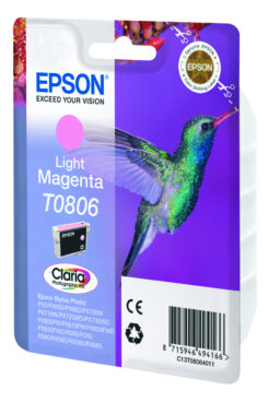 Epson Hummingbird Singlepack Light Magenta T0806 Claria Photographic Ink - Afbeelding 6