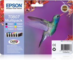 Epson Hummingbird Multipack 6-colours T0807 Claria Photographic Ink - Afbeelding 5