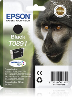 Epson Monkey T0891 Aap DURABrite Ultra afzonderlijke zwarte inkt