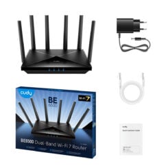 Cudy WR6500 draadloze router Gigabit Ethernet Dual-band (2.4 GHz / 5 GHz) Zwart - Afbeelding 4