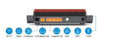 Box FRITZ! 6670 Cable Edition International draadloze router 2.5 Gigabit Ethernet Dual-band (2.4 GHz / 5 GHz) Rood, Wit - Afbeelding 5