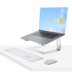 StarTech.com Laptop Standaard Bureau, Aluminum, Zilver, Max 5kg, Ergonomische Laptopstandaard, Draagbare Laptop Verhoger, Notebook Computer Stand voor Macbook Air/Pro, Dell XPS, Lenovo - Afbeelding 6