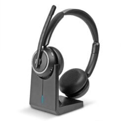Lindy L118 Headset Draadloos Hoofdband Kantoor/callcenter USB Type-C Bluetooth Oplaadhouder Zwart - Afbeelding 2