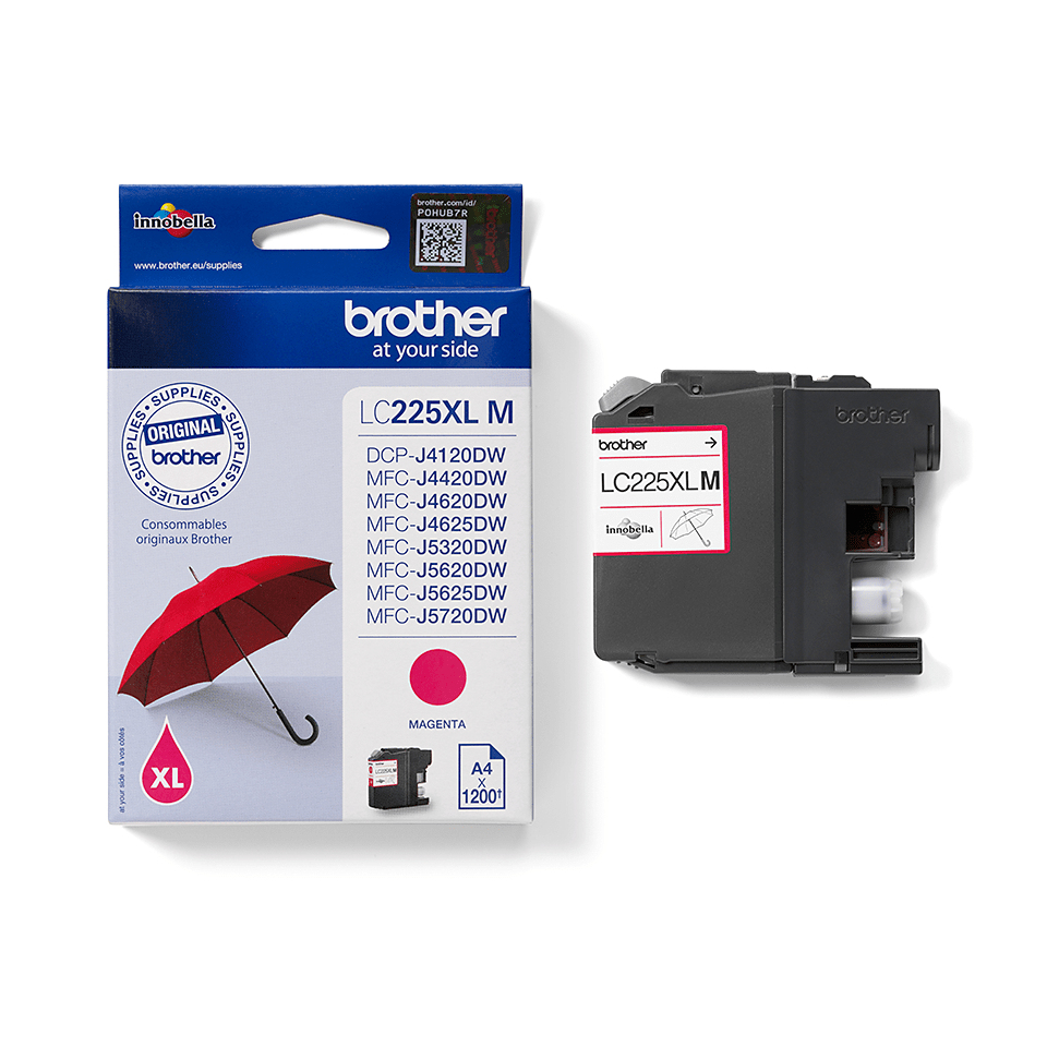 Brother LC225XLM inktcartridge 1 stuk(s) Origineel Magenta - Afbeelding 4