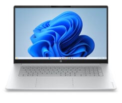 HP OmniBook 3 17-dp0050ndx AMD Ryzen™ 5 7520U Laptop 43,9 cm (17.3") Full HD 8 GB LPDDR5-SDRAM 512 GB SSD Wi-Fi 6 (802.11ax) Windows 11 Home Grijs, Zilver