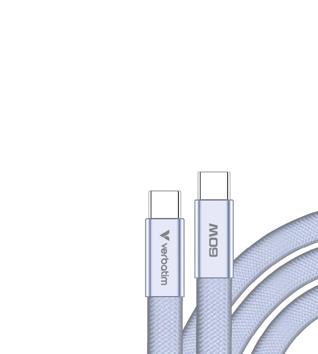 Verbatim Sync & Charge USB-C to USB-C 60W 120cm paars
