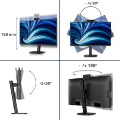 Philips 27B2N3500JH computer monitor 68,6 cm (27") 2560 x 1440 Pixels Quad HD LCD Zwart - Afbeelding 4