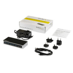 StarTech.com 7 Port USB-C Hub met Fast Charge poort - USB-C naar 5x USB-A 2x USB-C (USB 3.0 SuperSpeed 5Gbps) - USB 3.2 Gen 1 Type-C Hub met Power Adapter - Desktop/Laptop Hub - Afbeelding 6