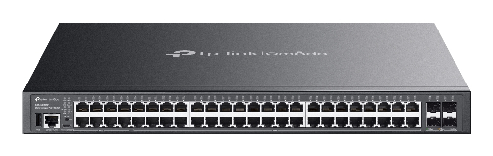 TP-Link Omada SG5452XMPP netwerk-switch Managed L3 Gigabit Ethernet (10/100/1000) Power over Ethernet (PoE) Zwart - Afbeelding 2