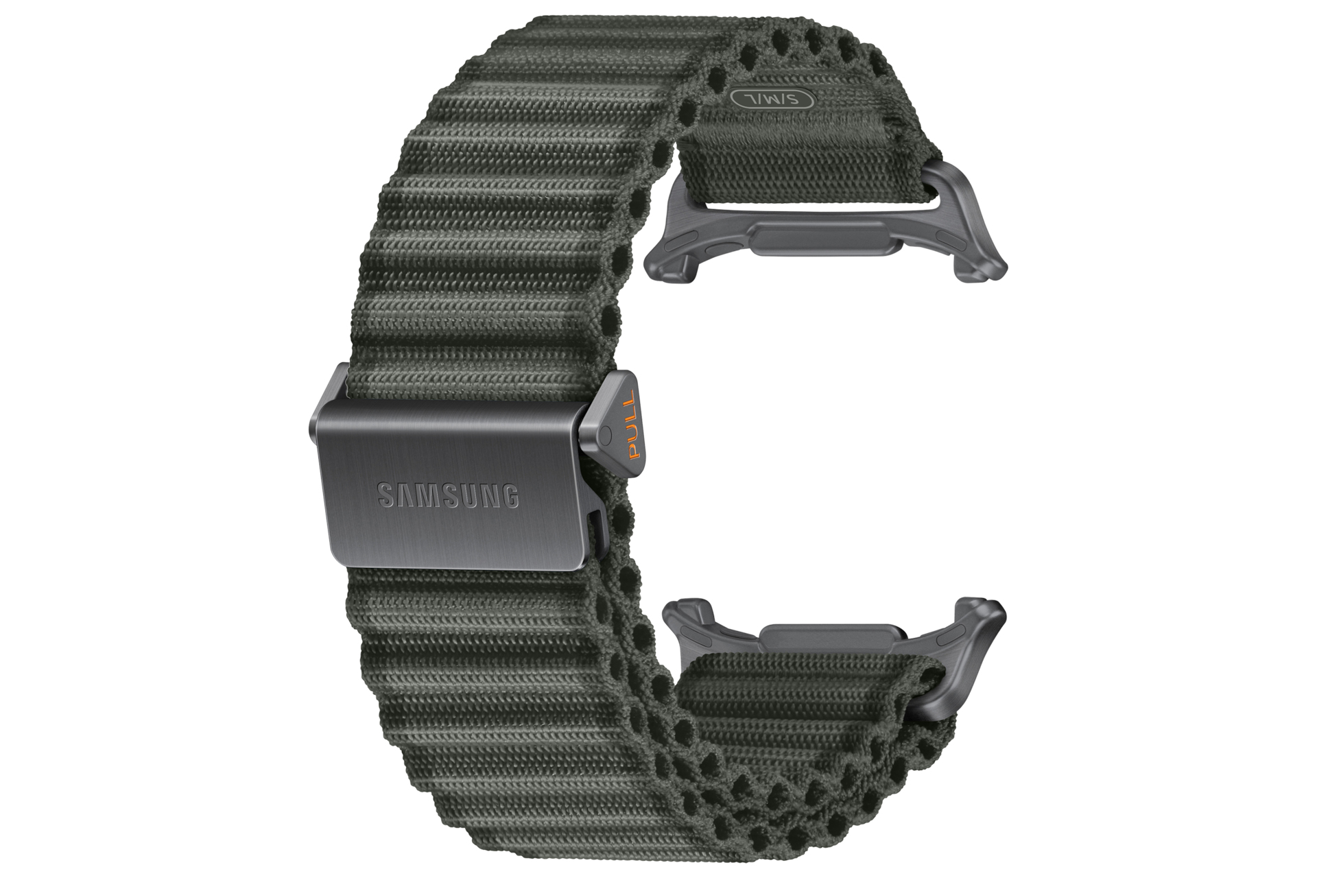 Samsung Trail Band (S/M/L) for Galaxy Watch Ultra2 Olijf Stof/Weefsel - Afbeelding 4