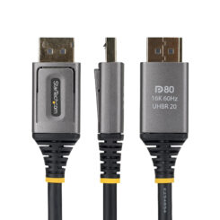 StarTech.com 2m DisplayPort 2.1 Kabel, VESA Gecertificeerde DP80 DisplayPort Kabel, Ongecomprimeerde 10K/8K 60Hz, 16K 60Hz/8K 240Hz met DSC 1.2a, DP 2.1 Kabel - Afbeelding 4