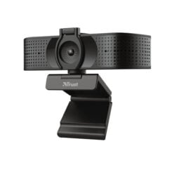 Trust Teza 4K Webcam - Ultra HD webcam – 3840 x 2160 resolutie – Dubbele microfoon – Zwart