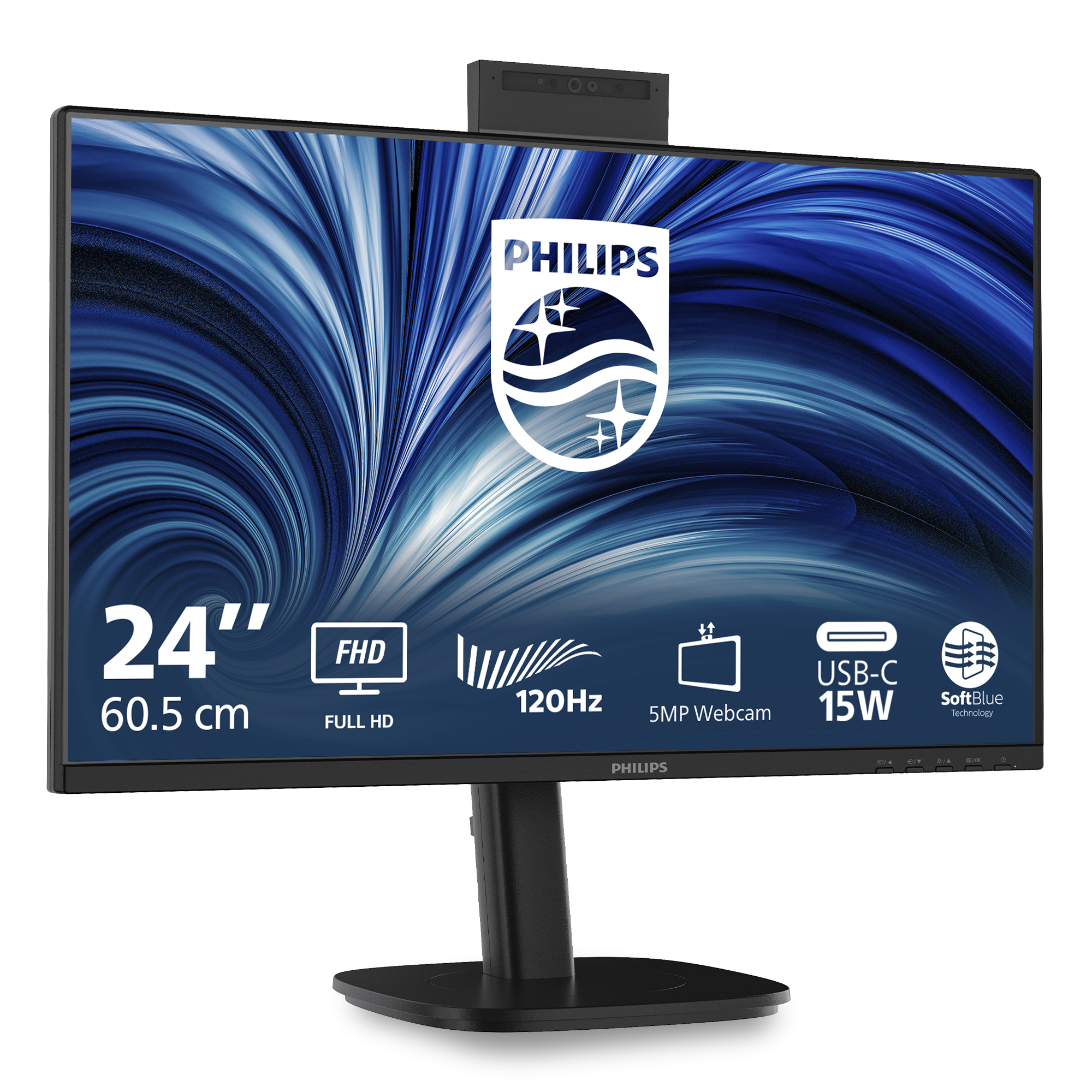Philips 3000 series 24B2N3200JH/00 computer monitor 60,5 cm (23.8") 1920 x 1080 Pixels Full HD LCD Zwart - Afbeelding 3