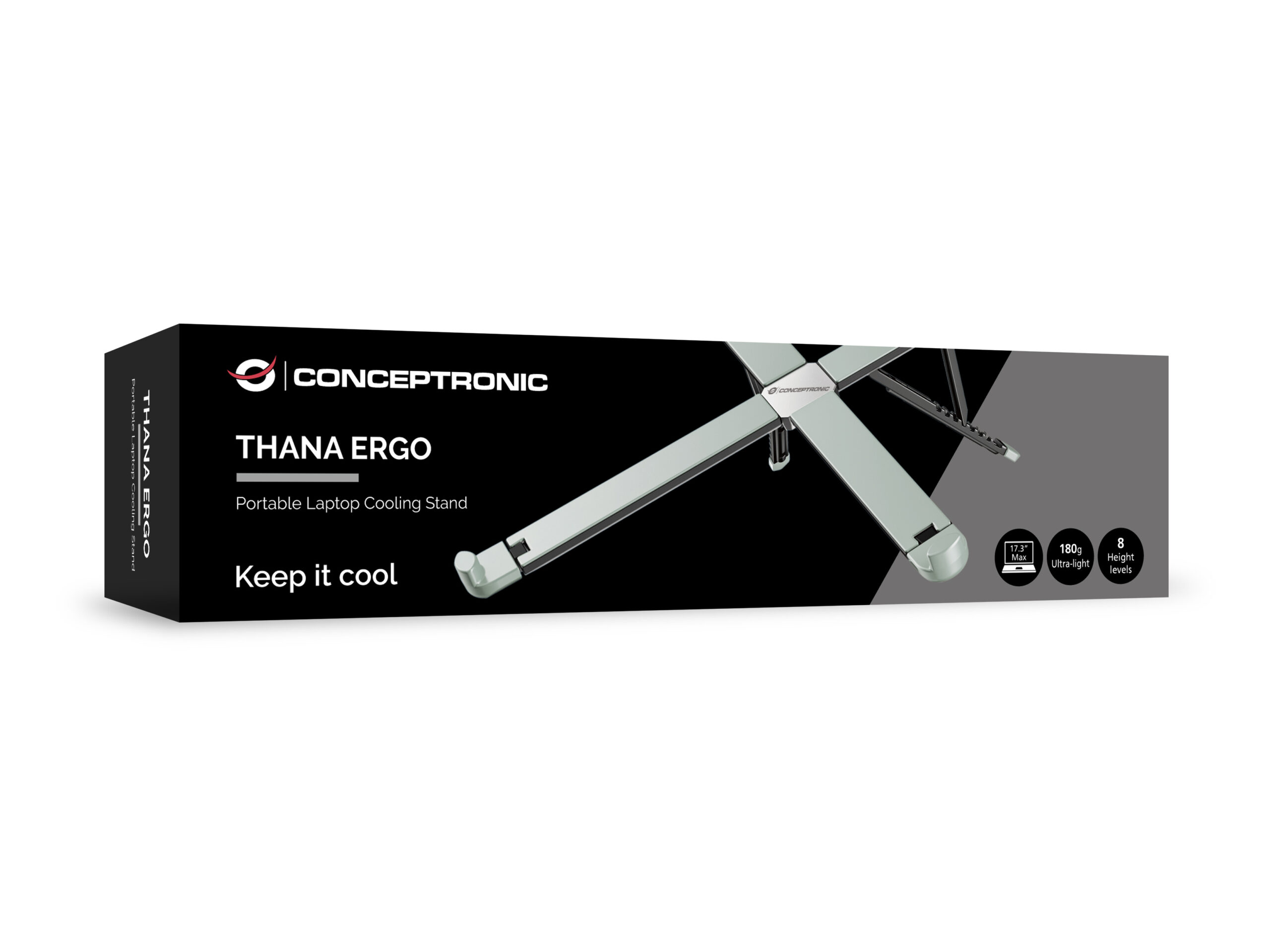 Conceptronic THANA11G laptopstandaard Grijs 43,9 cm (17.3") - Afbeelding 6