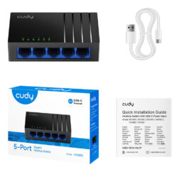 Cudy GS105D netwerk-switch Unmanaged Gigabit Ethernet (10/100/1000) Zwart - Afbeelding 6