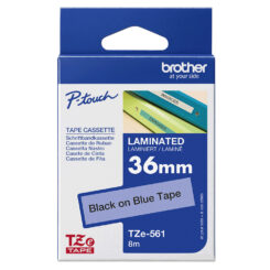 Brother TZE-561 labelprinter-tape Zwart op blauw - Afbeelding 5