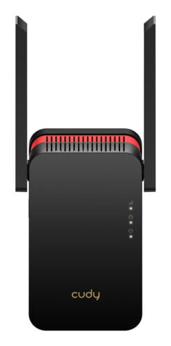 Cudy RE3000 netwerkextender Netwerkrepeater Zwart, Rood 10, 100, 1000 Mbit/s
