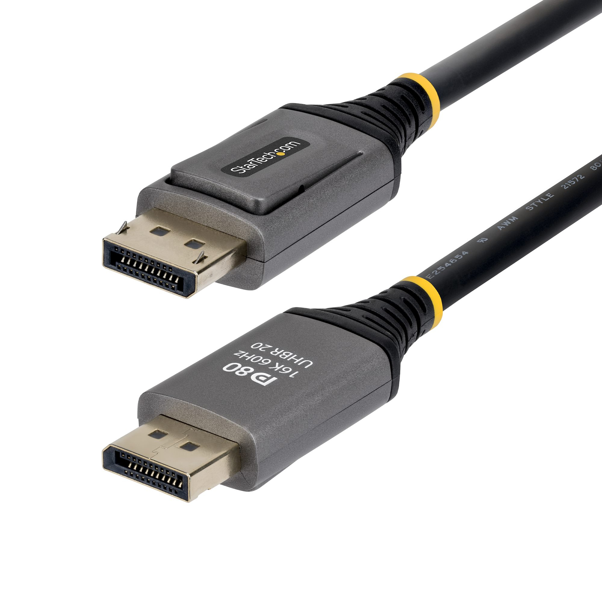 StarTech.com 1,5m DisplayPort 2.1 Kabel, VESA Gecertificeerde DP80 DisplayPort Kabel, Ongecomprimeerde 10K/8K 60Hz, 16K 60Hz/8K 240Hz met DSC 1.2a, DP 2.1 Kabel - Afbeelding 3